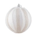 Boules de Noël blanches 4 pcs 3