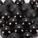 Boules de Noël noires 24 pcs 2
