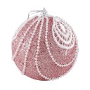 Boules de Noël roses 4 pcs 2