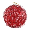 Boules de Noël rouges 4 pcs 2