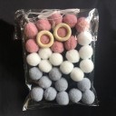 Boules en feutre décoratives 30 pcs 3
