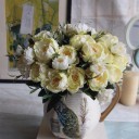 Bouquet décoratif de pivoines J853 6