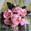 Bouquet decorativo di peonie J853 9