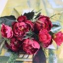 Bouquet decorativo di peonie J853 2