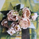 Bouquet decorativo di peonie J853 3