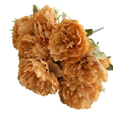Bouquet of Artificial Peonies Full Flowers 42 cm Plastic + Fabric Decorative Flower Bunch for Vases for Weddings, Interiors and Decorations 6