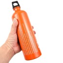 Bouteille à carburant pour réchaud 750 ml 25 cm de diamètre 7,3 cm Alliage d'aluminium avec bouchon étanche Bouteille de carburant orange 2