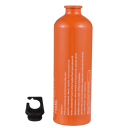 Bouteille à carburant pour réchaud 750 ml 25 cm de diamètre 7,3 cm Alliage d'aluminium avec bouchon étanche Bouteille de carburant orange 5