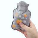 Bouteille d'eau apaisante 11 x 16 cm Coussin chauffant en peluche Sac isolant en caoutchouc Chaleur durable Thérapie thermique relaxante 2