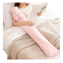 Bouteille de thermothérapie extra longue 76 x 11 cm 2000 ml Sac en caoutchouc isolant thermique Housse amovible Chauffe-dos et cou 5