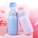 Bouteille de voyage à boire avec paille en acier inoxydable Couvercle rabattable avec embout Boire sans retirer le bouchon Capacité 260 8