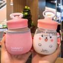 Bouteille de voyage pour enfants avec ours en peluche 3