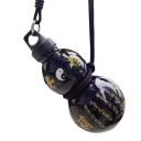 Bouteille en plastique à boire avec motif chinois 800 ml Bouteille portable en plastique noire avec autocollants décoratifs 1