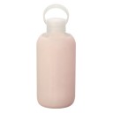 Bouteille en verre de voyage 500 ml dans une housse en silicone pour l'école et le travail Couvercle à vis avec anse de transport Dimensions 2