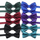 Bow Tie Set for Parents and Children Elegant Men's and Children's Bow Ties Set for Social Events Family Coordinated Accessories Stylish 1