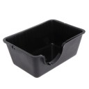 Box voor reptielen in het terrarium Zwarte plastic schuilplaats met een halfronde ingang en afgeronde hoeken Afmetingen 13,8 x 9,5 x 6 cm 5