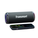 Boxă Bluetooth portabilă, impermeabilă IPX7, bas puternic de 25W, baterie de 4000mAh, control prin aplicație, efect luminos, card SD tip C 4