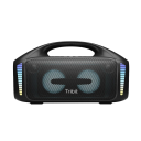 Boxă portabilă Bluetooth, 90W, IPX7, impermeabilă, bas suplimentar, lumini LED, timp de redare de 30h, baterie de 6600mAh, stereo dual, AUX, USB, wireless 1