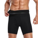Boxers de compressão para homem com cintura alta Roupa interior modeladora para homens Boxers redutores de barriga e cintura Roupa 4