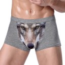 Boxers pour hommes avec un loup J2638 8