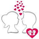 Boy and Girl Cookie Cutters 2 pcs 1