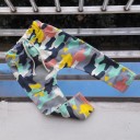 Boys' Military Pattern Tracksuit Bottoms J906 8