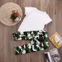 Boys' Set - T-shirt and Trousers with Army Pattern 6