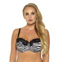 Bra for Larger Busts in Zebra Style 4