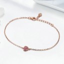 Bracciale a catena da donna a forma di cuore P209 3