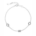 Bracciale a catena da donna con cerchi 1