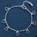 Bracciale a catena da donna con cuori H102 2