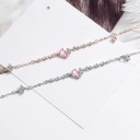 Bracciale a catena da donna con gocce d'acqua 1