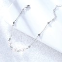 Bracciale a catena da donna con perle P197 4