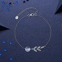 Bracciale a catena da donna con pietra di luna 3