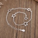 Bracciale a catena da donna con stelle P1968 3