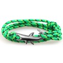 Bracciale a corda a più strati squalo 17