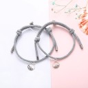 Bracciale a corda magnetico per coppie 2 pz 6