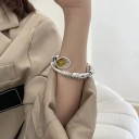 Bracciale aperto da donna con fiore 2