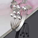 Bracciale aperto da donna con palline 3