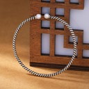 Bracciale aperto da donna con perle 4