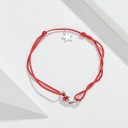 Bracciale da donna con cordino e pesce e stella 6