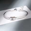 Bracciale da donna con cuore e pietra 4