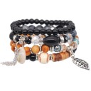 Bracciale da donna con perline 4 pz J117 7