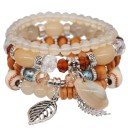 Bracciale da donna con perline 4 pz J117 8