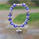 Bracciale da donna con perline a forma di cuore 9
