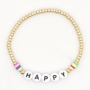 Bracciale da donna con perline e scritta 1