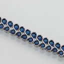 Bracciale da donna con pietre blu P167 4