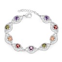 Bracciale da donna con pietre colorate 1