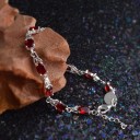 Bracciale da donna con pietre rosse 5