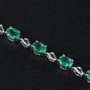 Bracciale da donna con pietre verdi 6